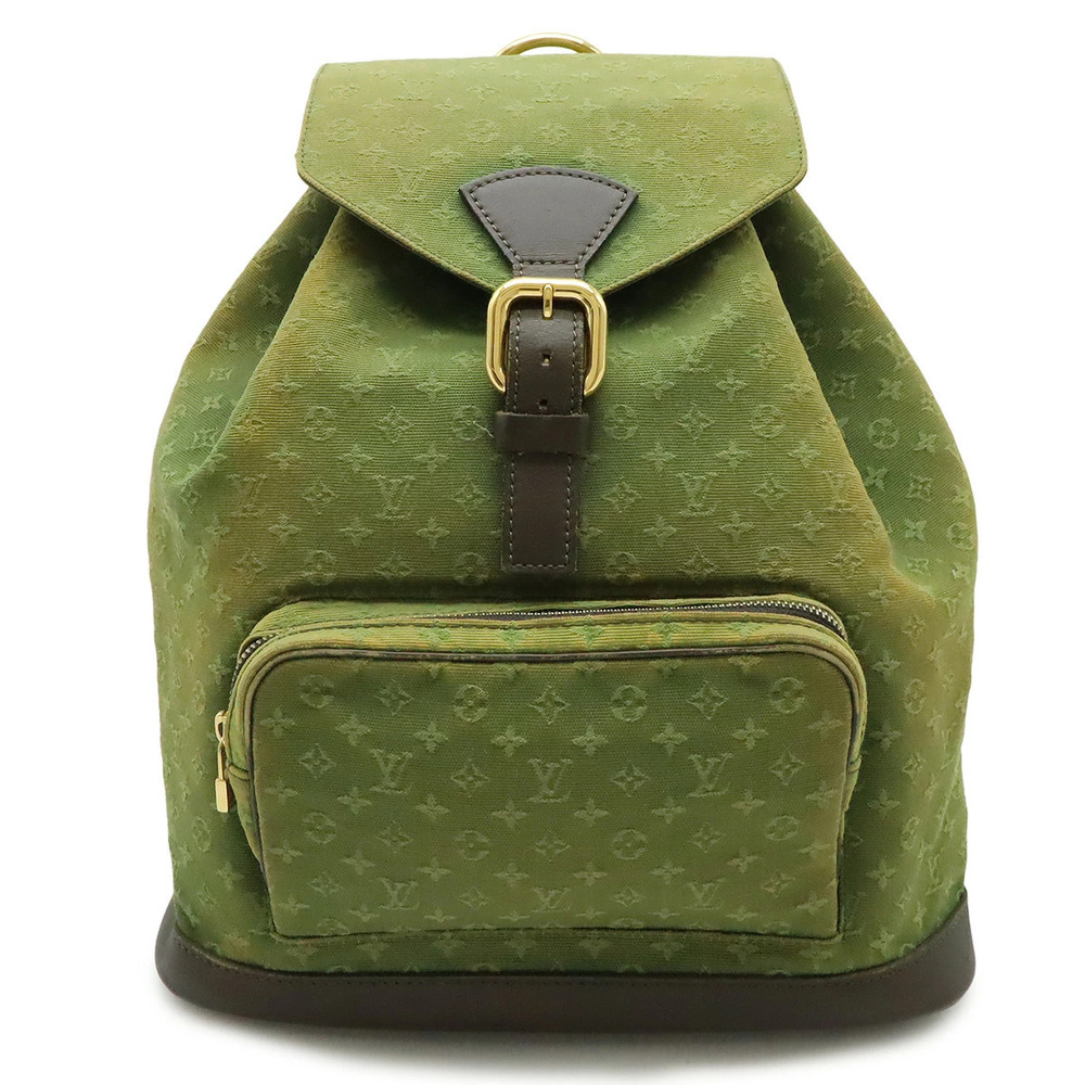 LOUIS VUITTON Monogram Montsouris Backpack Shoulder Bag Khaki Green